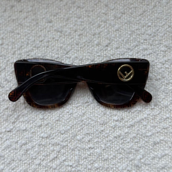 Fendi Brown Patterned Sunglasses main image 4